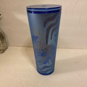 Starbucks Blue Floral Tumbler